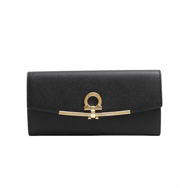 フェラガモ FERRAGAMO 長財布 22D150-683312 レディース ブラック ウォレット